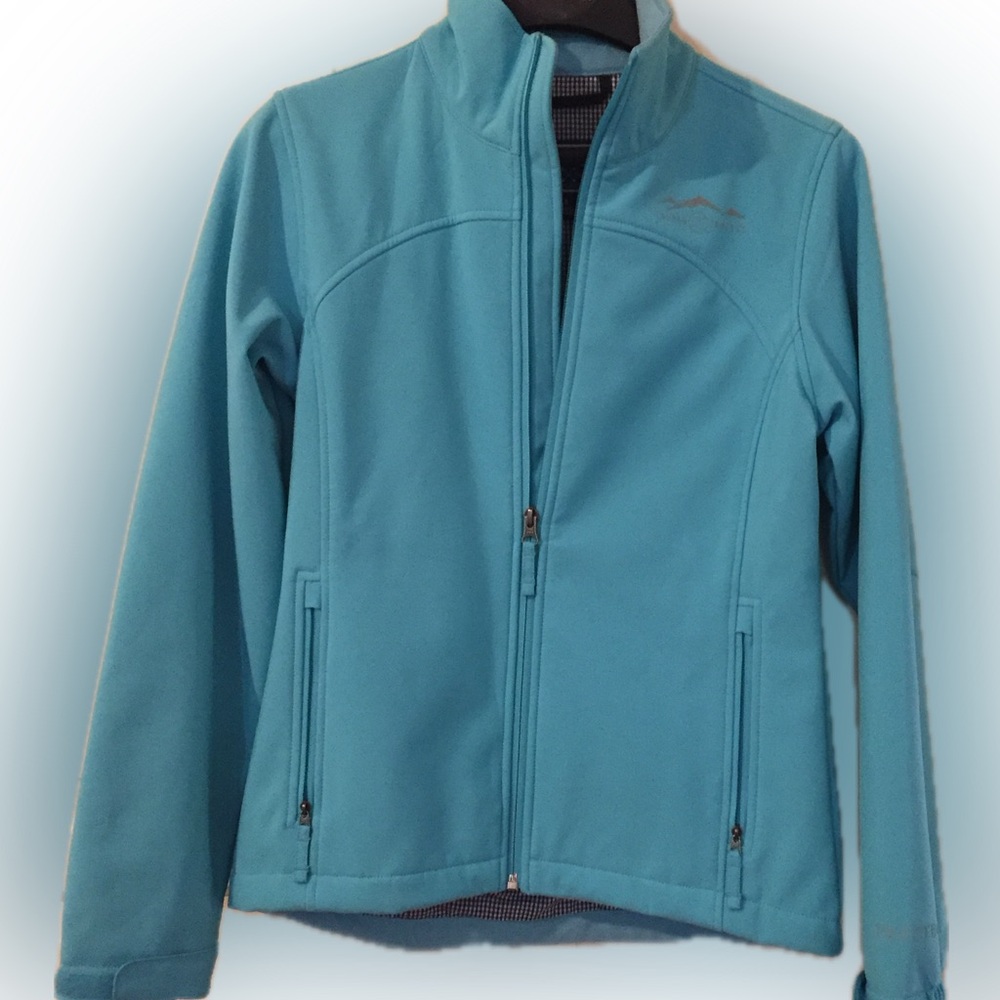 Lauren James Co. Preptec women’s small light lined sea foam track jacket EUC